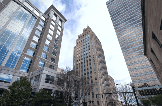 cityscape in Winston-Salem