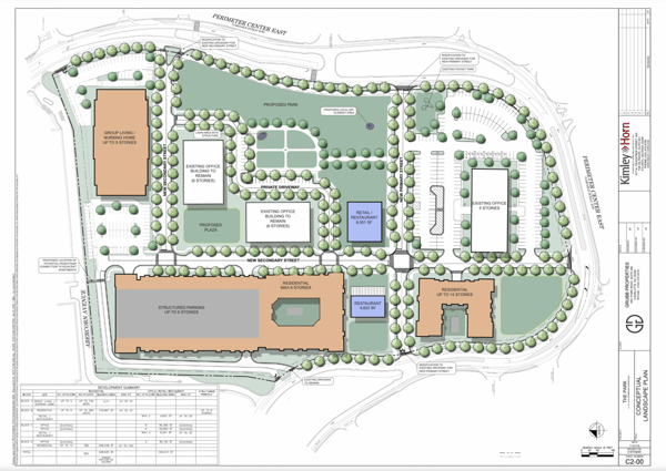 Park at Perimeter Center East Grubb - PCE Site Plan